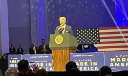 biden on stage